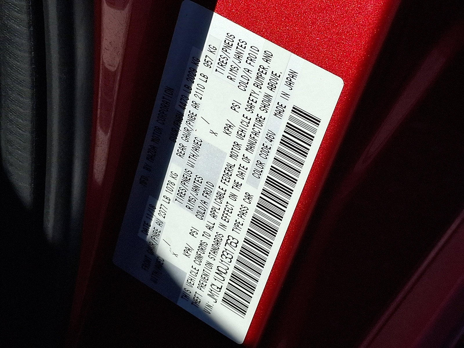 2018 Mazda Mazda6 Sport