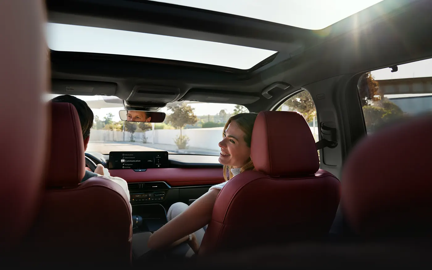 Friends riding in the 2-row 2027 Mazda CX-90 | Mazda of Lodi in Lodi NJ