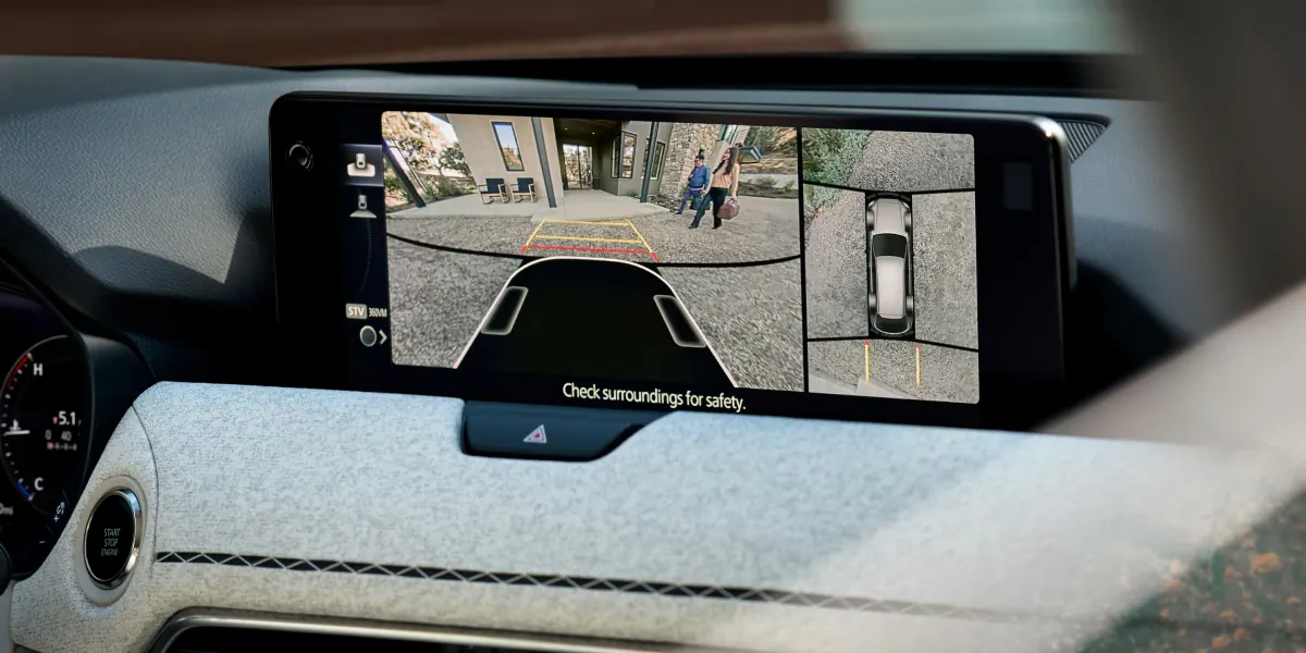 2027 Mazda CX-90 360° View Monitor on the center display | Mazda of Lodi in Lodi NJ