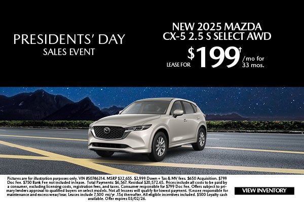 New 2025 Mazda CX-5 2.5 Select AWD