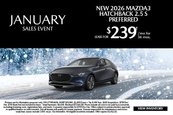 New 2026 Mazda3 Hatchback 2.5 S Preferred