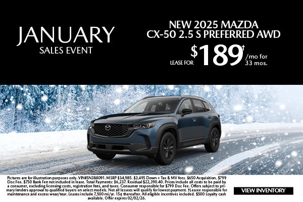 New 2025 Mazda CX-50 2.5 S Preferred AWD