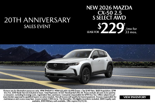 New 2026 Mazda CX-50 2.5 S Select AWD