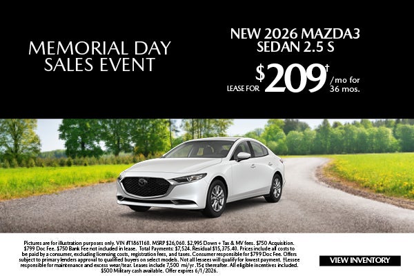New 2026 Mazda3 Sedan 2.5 S