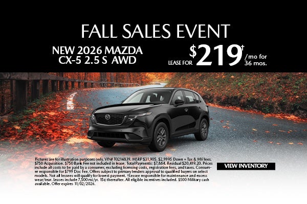 New 2026 Mazda CX-5 2.5 S AWD