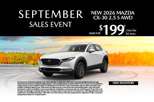 New 2026 Mazda CX-30 2.5 S AWD