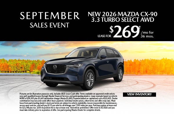 New 2026 Mazda CX-90 3.3 Turbo Select AWD