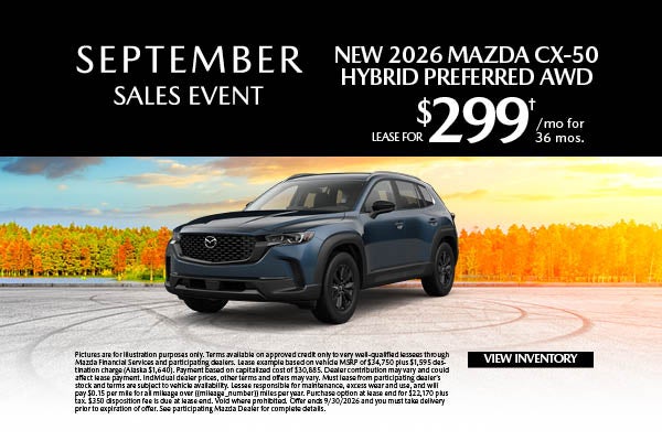 New 2026 Mazda CX-50 Hybrid Preferred AWD