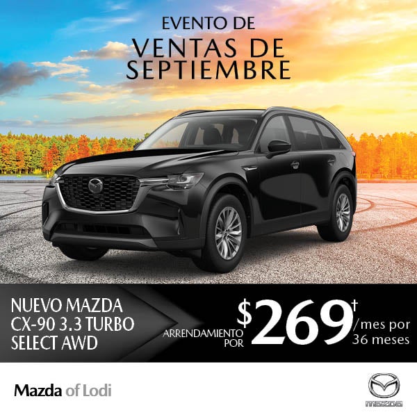 Black Mazda CX-90 SUV